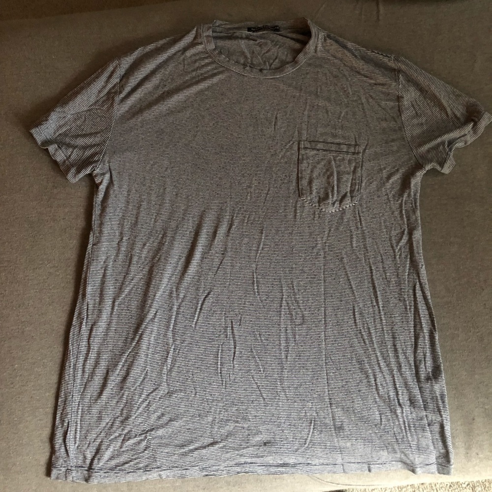 Brandy Melville navy striped shirt